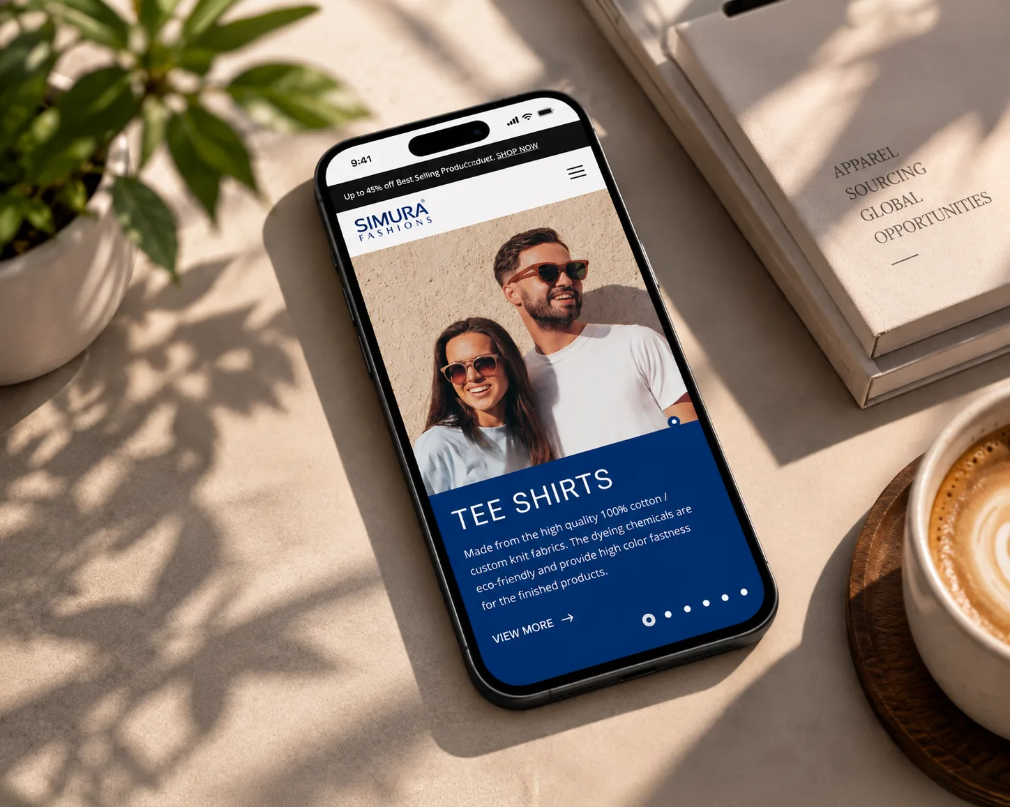 Product listing view shown on a phone